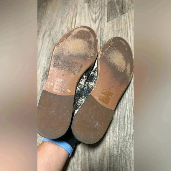 Madewell The Alex Loafers Snake Embossed Leather Size 8 Style - Picture 6 of 11